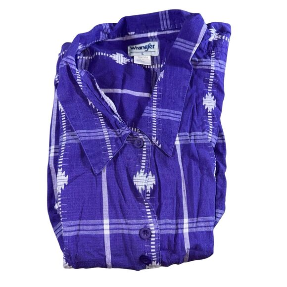 Vintage 1990’s Wrangler Womens‎ Western Button Up Shirt, Rare, Size Large - Picture 3 of 8